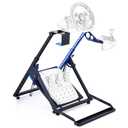 CO-Z Racing Wheel Stand X Frame, Steering Wheel Stand with LED Light Strip Fit for PXN/Thrustmaster /Logitech G27 G920 T300RS, Foldable PC Game Race Bracket Simulator cockpit Without Steering Wheel, Pedal & Handbrake