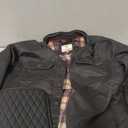 Legendary Whitetails Mens Flannel Lined Shirt Jacket Waxed Cotton Water Resistant Shacket (Large, Navy)