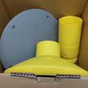 Storex Wiggle Stool  Active Flexible Seating for Classroom and Home Study, Adjustable 12-18 Inch Height, Yellow (00303U01C)