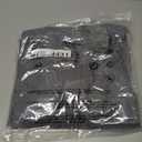 Dokotoo Womens Ladies Spring Fashion Contrast Patchwork V Neck Long Sleeve Button Down Corduroy Shirts with Pockets Casual Loose Plaid Blouses Tops for Women Outwear Shacket Coat Gray Medium