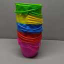 Yinder 20 Packs Sand Buckets Bulk for Kids, 6.5 in Rum Plastic Bucket Pails Beach Toys for Summer Pool Party Favors