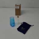 3 Pcs Jewish Wedding Chuppah Breaking Glass Jewish Gifts for Couples Engagement Marriage Anniversary Ceremony Glass Souvenir Vessel Groom with Drawstring Bag(Blue)