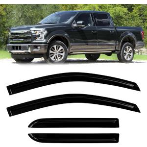 Fullux rainguards Compatible with 2015-2023 F150 Supercrew rainguards