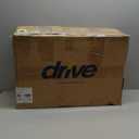 Drive Medical 12005KDC-1 Transfer Bench Commode Chair for Toilet with Padded Seat, Gray