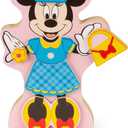 Melissa & Doug Disney Minnie Mouse & Daisy Duck Magnetic Dress-Up Wooden Dolls  Pretend Play Set (40+ pcs) Minnie Mouse Toys, Disney Dress Up Dolls for Preschoolers & Kids Ages 3+