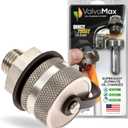 ValvoMax Oil Drain Valve  Quick Twist Oil Drain Plug for Mess-Free DIY Oil Changes  No Tools Required  M12-1.75 Thread Size  Veteran-Owned American Brand