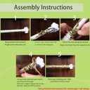 Snake Climbing Stick for Ball Python, Lizard, Tarantula, Hermit Crab, Leopard Gecko & Tree Frog, 20.08-31.5" Extendable Reptile Tank Accessory for Enclosure Enrichment & Habitat Decor