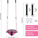Toddler Swing & 2-in-1Baby Swing - Adjustable Rope Swing Seat for Kids Indoor & Outdoor Durable Backyard Swing Set for Infants & Toddlers(Pink)