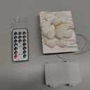 Beach Seashell Decorative String Lights 14.1Ft 40 Warm White LED Waterproof Battery Operated Ocean String Lights for Bedroom Wedding Holiday Party Garden Indoor Outdoor Decorations