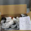 Farmhouse Chandelier, 6-Light Metal Hanging Ceiling Light Fixture for Dining Room, Kitchen Island, Living Room, Entryway, Foyer-Matte Black