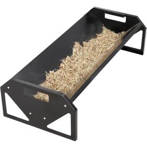 Pasture Feeder 44.2" Long, Heavy-Duty Large Capacity Livestock Feeder with Deeper Feeding Pan, Livestock Feeding Trough Easy to Clean, for Goats, Calves, Sheep, Horses