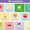 4 x 2026 Desk Calendar - Daily Calendar 2026 Page a Day, Jan. 2026 - Dec. 2026, Funny Desk Calendar 2026 with Tear Off Pages and Daily Puns, Gift for Home or Office, 4.84'' x 5.9''