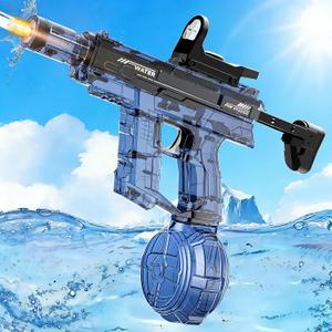 Electric Squirt Water Gun for Adults & Kid, Automatic Water Blaster Toy with Battery Powered, Long Range & High Capacity, Powerful Water Pistol for Outdoor Pool Beach Backyard Play Water Game