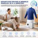 Airoflux Automatic Ironing Machine, Portable Hands-Free Wrinkle Remover with Remote Control for Shirts & Pants, Gentle on All Fabrics, Ironing Machine Perfect for Apartments, Business Travel