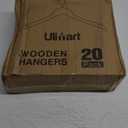 Wooden Hangers 20 Pack Smooth Finish Wood Hanger,Sturdy Clothes Hanger for Suit,Jacket, Pant, Dress,Coat Hangers for Closet (Natural)