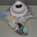 Interactive Cat Toys for Indoor Cats,4-in-1 Automatic Kitten Toy with Laser, Fluttering Butterfly, Moving Feather & Track Balls, USB Rechargeable Self-Play Electronic Toy for Kittens & Adults (White)