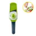 Joie MSC Stainless Steel Blade Mini Mandoline Slicer with Protective Slide Guide (Green)