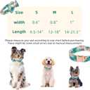 Adjustable Bow Tie Dog Collar Printed Cute Patterns Spring Summer Soft Pet Collars for Small Medium Large Dogs