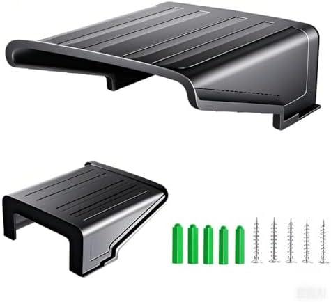 FINXRoll Black Square CCTV Security Sun Rain Shade Camera Cover Shield Protective Roof for CCTV Outdoor Surveillance Camera Hikvision/Nest/Ring/Arlo/Dome/Bullet