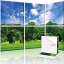 Decorative Acoustic Wall Panels 6 Pack, 72“x48” Art Sound Absorbing Panels, Soundproof Foam Panels for Bedroom, Home Theater, Studio, Office - Green Trees