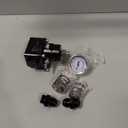 Adjustable Fuel Pressure Regulator Kit 3-70PSI with AN8 Feed Port and AN6 Return Port (black)