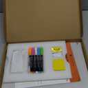 Acrylic Note Board Refrigerator Dry Erase Board Magnetic Clear 15"x11" Includes 4 Dry Erase Markers