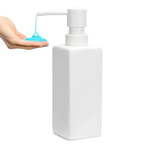 UHEY HOME Ceramic White Soap Dispenser with Rust-Proof Plastic Pump for Bathroom 10oz Liquid Hand Soap Dispenser for Kitchen UHEY HOME Ceramic White Soap Dispenser with Rust-Proof Plastic Pump for Bathroom 10oz Liquid Hand Soap Dispenser for Kitchen