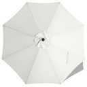 MASTERCANOPY Patio Umbrella 9 ft Replacement Canopy for 8 Ribs-White Canopy Only