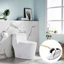 2 x Toilet Handle Replacement Kit - Copper Flush Lever Handle Compatible with TOTO THU068#CP & St743S, Kohler Toilet Tanks (Side-Mounted, Silver)