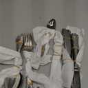 KINGSTONE Vintage Carved Silverware Set, 40-Piece 18/10 Stainless Steel Flatware Cutlery Set with Retro Royal Thick Handle, Tableware Utensils for Home, Restaurant, party, Wedding, Dishwasher Safe