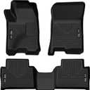Husky Liners Weatherbeater Floor Mats | Fits 2024 - 2025 Chevrolet Colorado & GMC Canyon Crew Cab | Front & 2nd Row, 3-pc Black - 99221