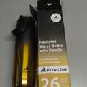 POWCAN 26 oz Insulated Water Bottle with 2-in-1 Straw and Spout Lid, Keep Cold 24H, Leak-Proof, Fits in Car Cup Holder, Stainless Steel Water Bottle for Sports, Travel, Gym, and School (King)