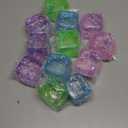 Gemscream 12 Pcs Stress Cube Bulk Slow Rising Ice Cube Stress Balls for Adult Sensory Squeeze Cubes Birthday Gifts for Anxiety Relief Party Favors Goodie Prizes (Blue,Pink,Purple,Green)