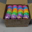 JOYIN 72PCS 2.3" Printed Empty Plastic Eggs, Bright Colorful Plastic Eggs Bulks for Festival Hunt, Filling Treats, Party Favor, Basket Stuffers, Classroom Prize Supplies