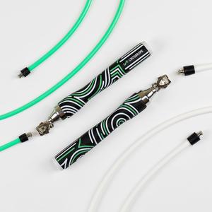 Crossrope Get Lean Set - Weighted Jump Rope- 1/4 LB and 1/2 LB Ropes - Slim Handles (Extra Large - (User Height 6'2" +))