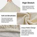 Waterproof Chair Covers Set of 2 - Stretch Xl/Oversized Extra Large Dining Room Chair Covers High Back Large Chair Cover Slipcover Washable Chair Protectors Covers Dining Chair Slipcovers（Cream）