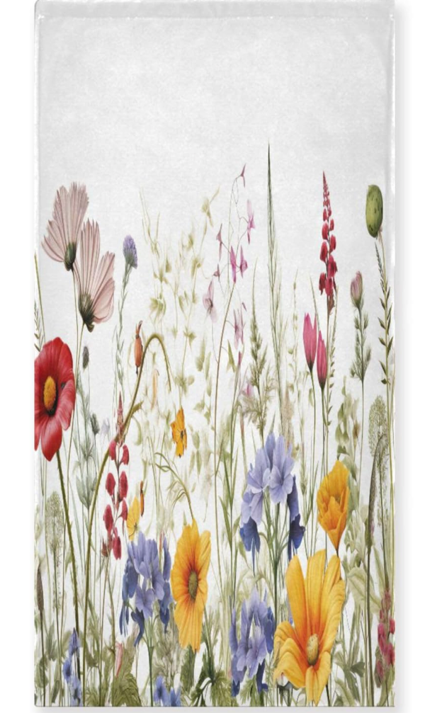 Indoor Outdoor Tabletop for Spring Summer Decorations, Picnics and Dinner Parties - Stain and Water Resistant, Spring Blossoms, Tablecloth, 60 x 84 Rectangle
