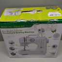 Mini Sewing Machine for Beginners, Portable Electric Sewing Machine with Dual Speed, 12 Built-in Stitches, Foot Pedal, and Accessories Kit for Home DIY Projects & Gift (Purple)