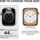 Adorve 8-Pack Privacy Screen Protector for Apple Watch SE 44mm Case Series 6 5 4, Anti-Spy 9H Hardness Tempered Glass Film, Full Protective Face Cover, Slim Guard Bumper for iWatch 44 mm Accessories
