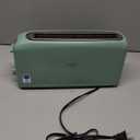 bella 2 Slice Slim Toaster, Fits-anywhere Kitchenware, 6 Setting Shade Control with Reheat & Cancel Buttons, Fits Sourdough, 10 Long Slot, Anti Jam & Auto Shutoff, 900 Watt, Seaglass