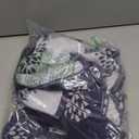 Pidada Hand Towels Set of 4 Hydrangea Floral Pattern 100% Cotton Absorbent Soft Decorative Towel for Bathroom (Denim Blue)