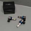 FRANXI H11 9005 LED Bulbs Combo Fog Lights, 120W 32000LM 900% Super Bright [Upgraded], 1:1 Mini Halogen Size with Cooling Fan, Plug and Play, Pack of 3