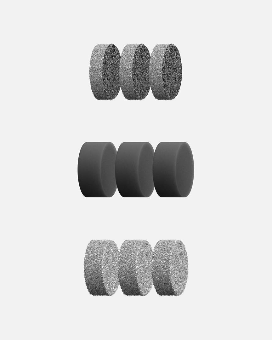 HOTO 9 Pcs Replacement Pads, Compatible with HOTO Grip Cordless Electric Spin Scrubber and Handheld Short-Handle Electric Spin Scrubber