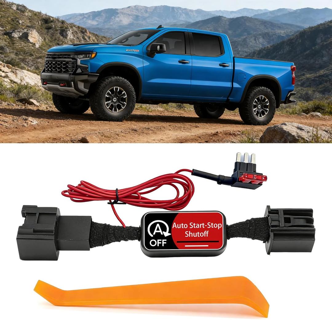 Auto Start Stop Eliminator for 2022 2023 2024 2025 Chevy Silverado 1500/GMC Sierra 1500 Engine A-Off Auto Stop Disabler/Canceller Device - Easy-Install and Plug & Play
