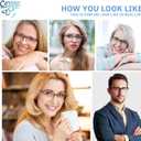 CCVOO Mix & Match Reading Glasses for Women - Lightweight, Comfortable Fit, Clear Vision - Blue Light Blocking