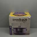 Crock-Pot Large 8-Quart Programmable Slow Cooker with Auto Warm Setting Black Stainless Steel