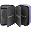 Large Capacity Pencil Case, 72 Slots Colored Pencil Pouch Bag Portable Pencil Holder Stationery Organizer with Compartments for Office and Travel, Purple