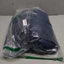 RYB HOME Velvet Curtains 108 inches - Blackout Curtains for Living Room,Thermal Insulated Noise Reducing Panel Soft Vertical Sense Window Decor for Cottage Farmhouse, Navy Blue, W52 x L108, 2 Panels