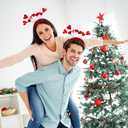 AIUPUOC Sequin Heart Headband Valentine Headbands Heart Head Boppers Hair Accessories Hair Band Holiday Decorations 1Pcs