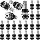Tallew 20 Pcs Tr416 Metal Valve Stems Tire Valve Stems Outer Mount Fits 0.453 & 0.625 Rim Holes 1 1/2 Long High Pressure Valve Stems